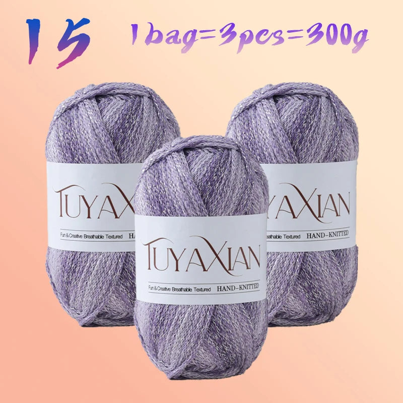 Yarn, Starlight Glitter Effect for Crochet Bags, Hats, Cushions & Crafts