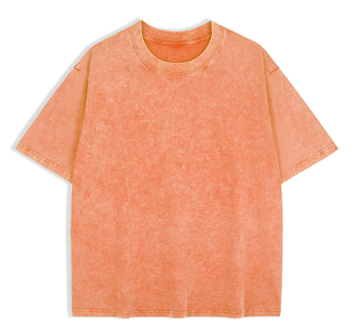 T-Shirt Unisex 230g Washed Retro Punk Drop Shoulder Vintage Loose Tee