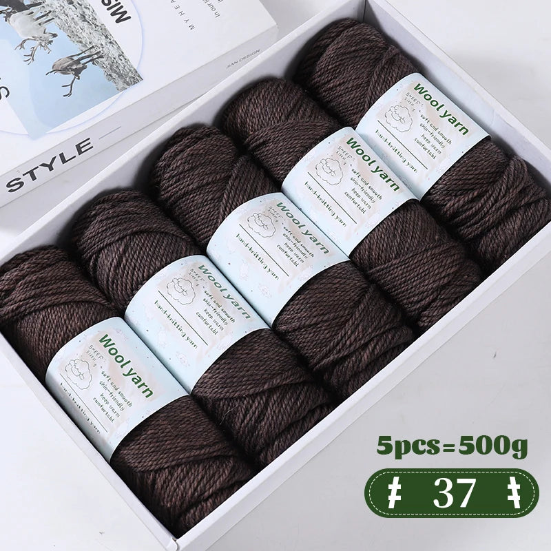 Yarn, Thick Rainbow Gradient for Coats, Scarves, Gloves & Creative Knitwear