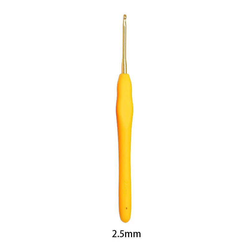 Crochet Hooks, Colorful Aluminum with Soft Grips for Handmade Yarn Crafts