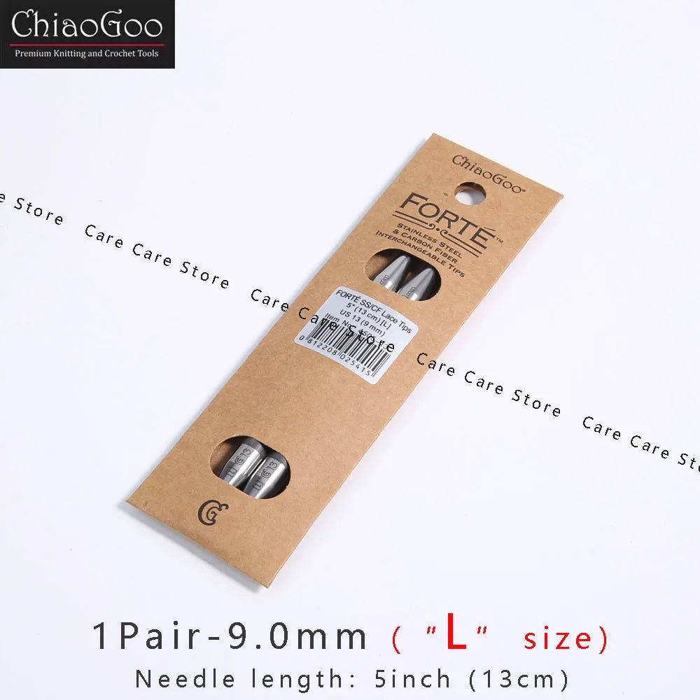 Knitting Needle Tips, ChiaoGoo FORTE for Interchangeable Needlecraft Tools