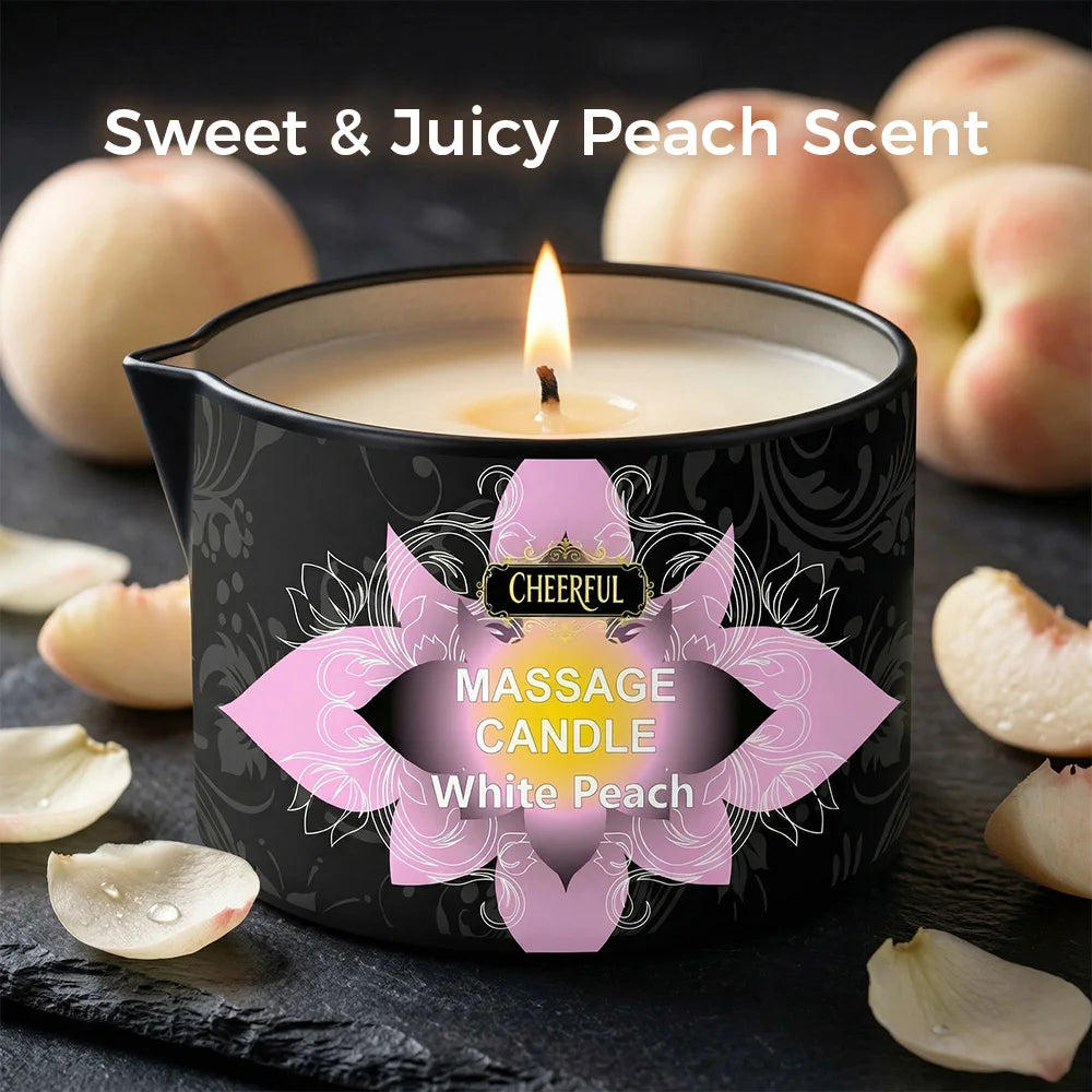 Massage Oil Candle Moisturizing Aromatherapy Candle Creative Anti-Scalding Iron Can Candle, A Perfect Gift For Family And Friend
