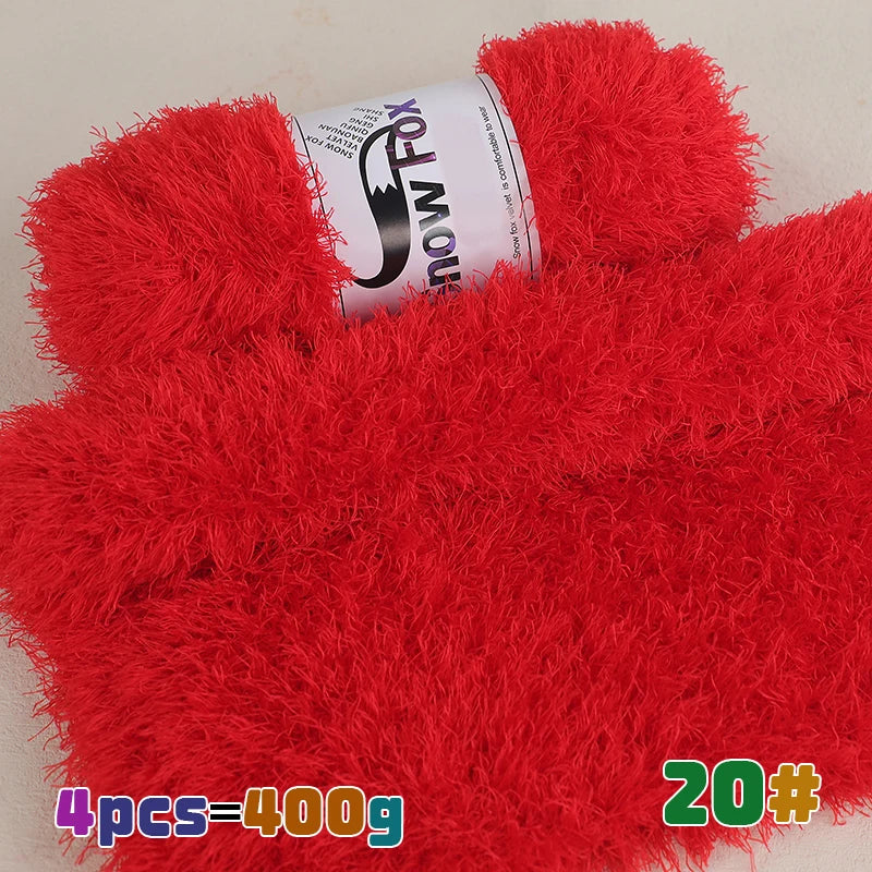 Yarn, Faux Fur Eyelash Texture for Knitting Coats, Scarves, Hats & Vests