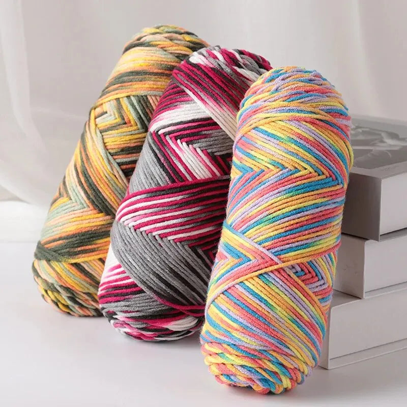 Yarn, Colorful for Hand Knitting Scarves, Sweaters & Crochet Projects