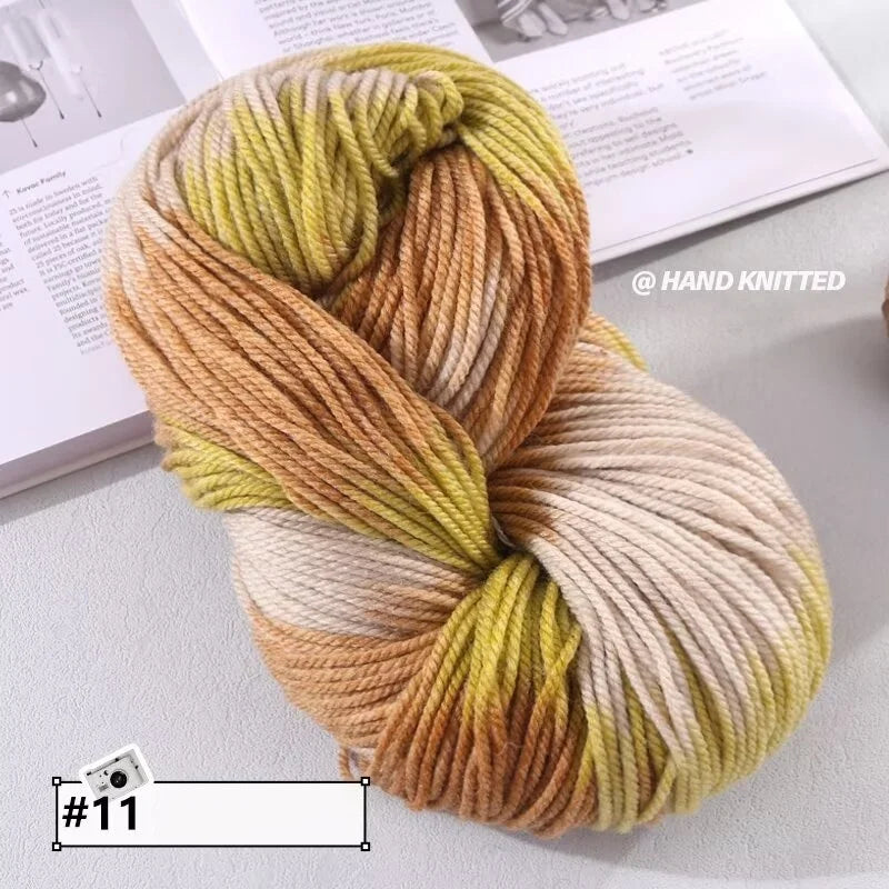 Yarn, Chunky Color Gradient for Handmade Coats, Scarves, Hats & Gloves