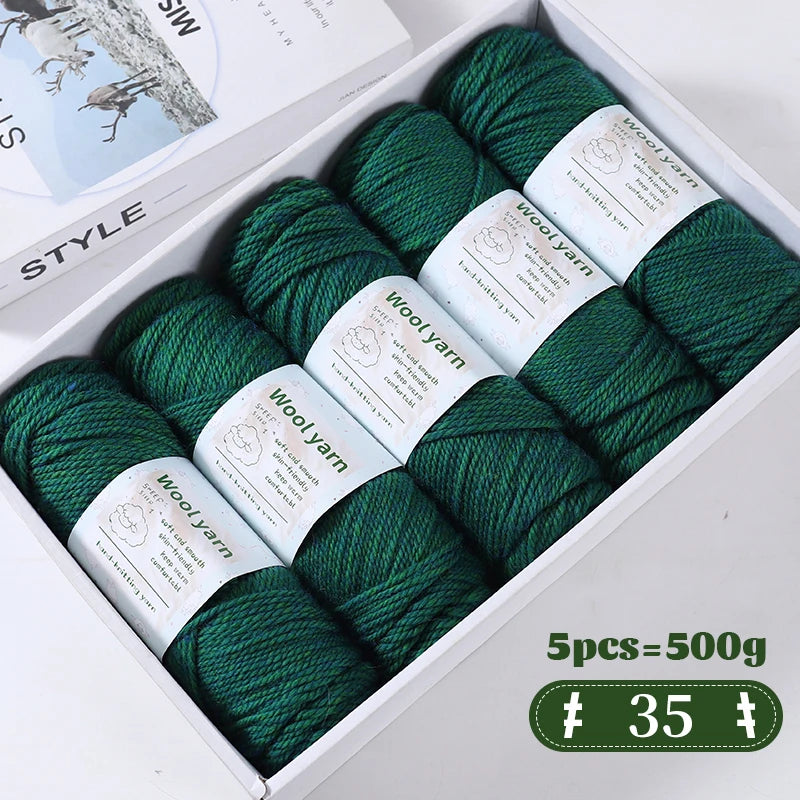 Yarn, Thick Rainbow Gradient for Coats, Scarves, Gloves & Creative Knitwear