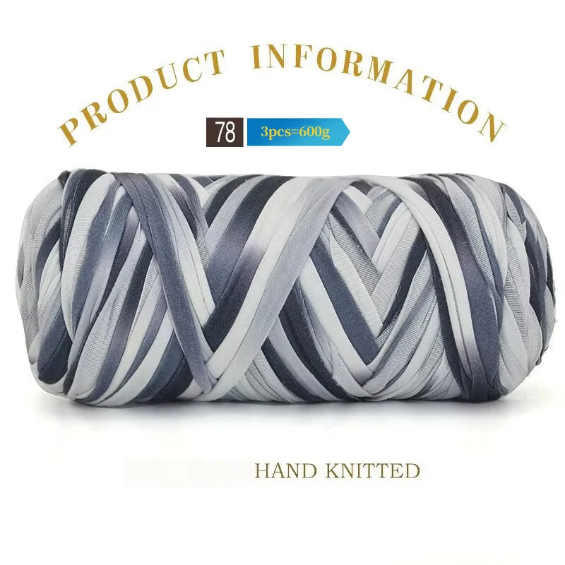 Yarn, Fabric Strip for Crochet Bags, Slippers, Hats, Cushions & Baskets