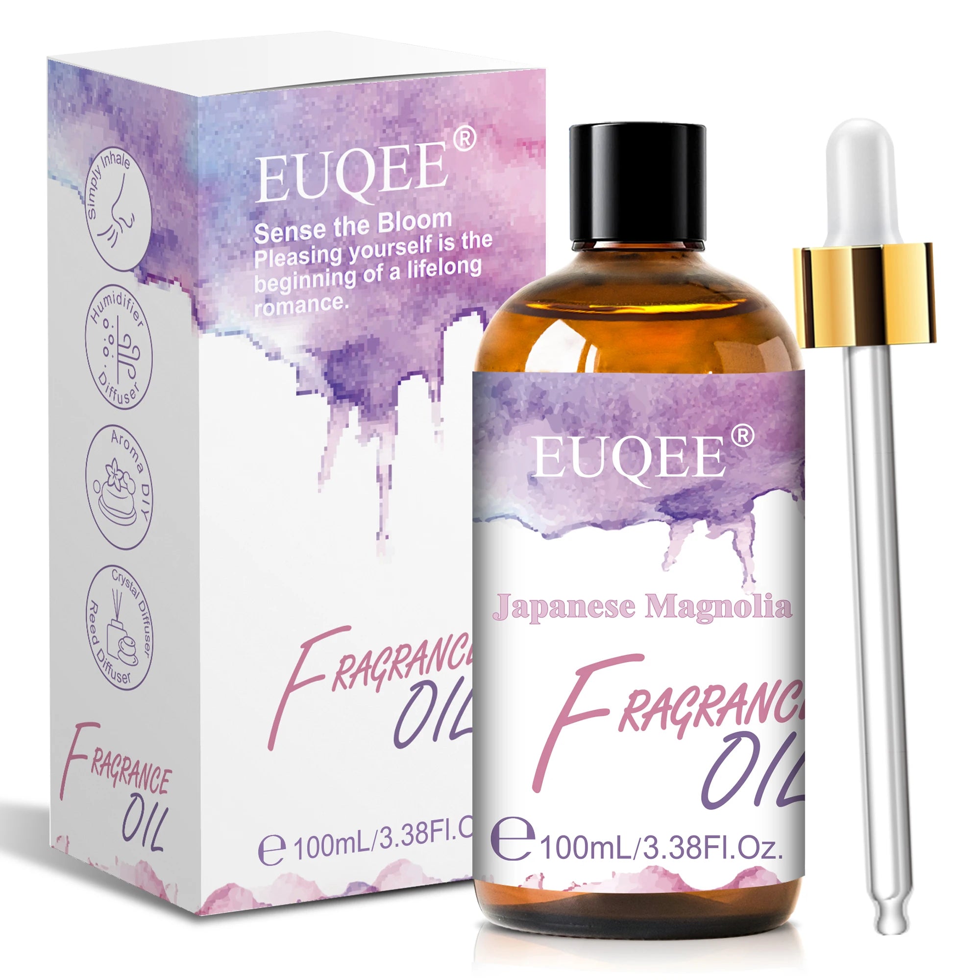 EUQEE 100ml Premium Fragrance Oil Coconut Vanilla White Musk Freesia Aroma Fragrance Oils For Diffuser Humidifier Candle Making