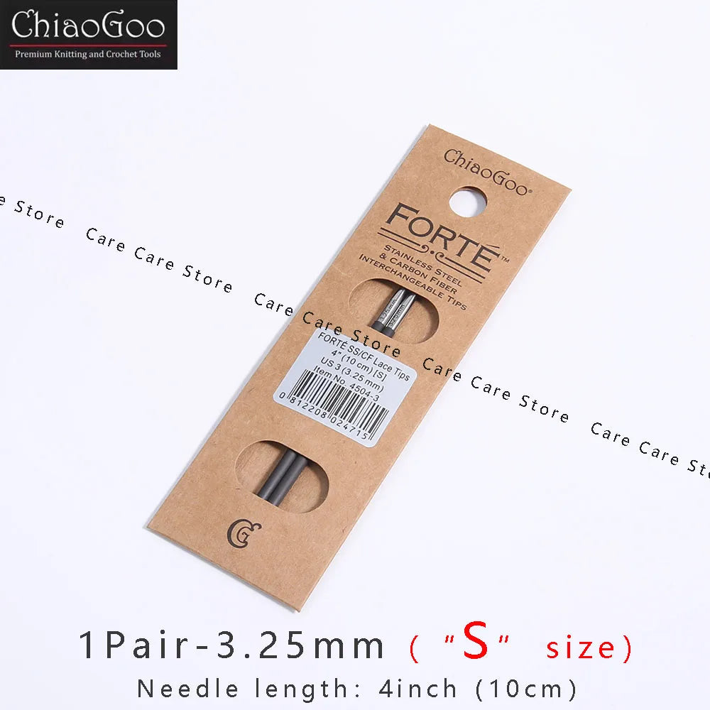Knitting Needle Tips, ChiaoGoo FORTE Interchangeable for Handmade Knitwear