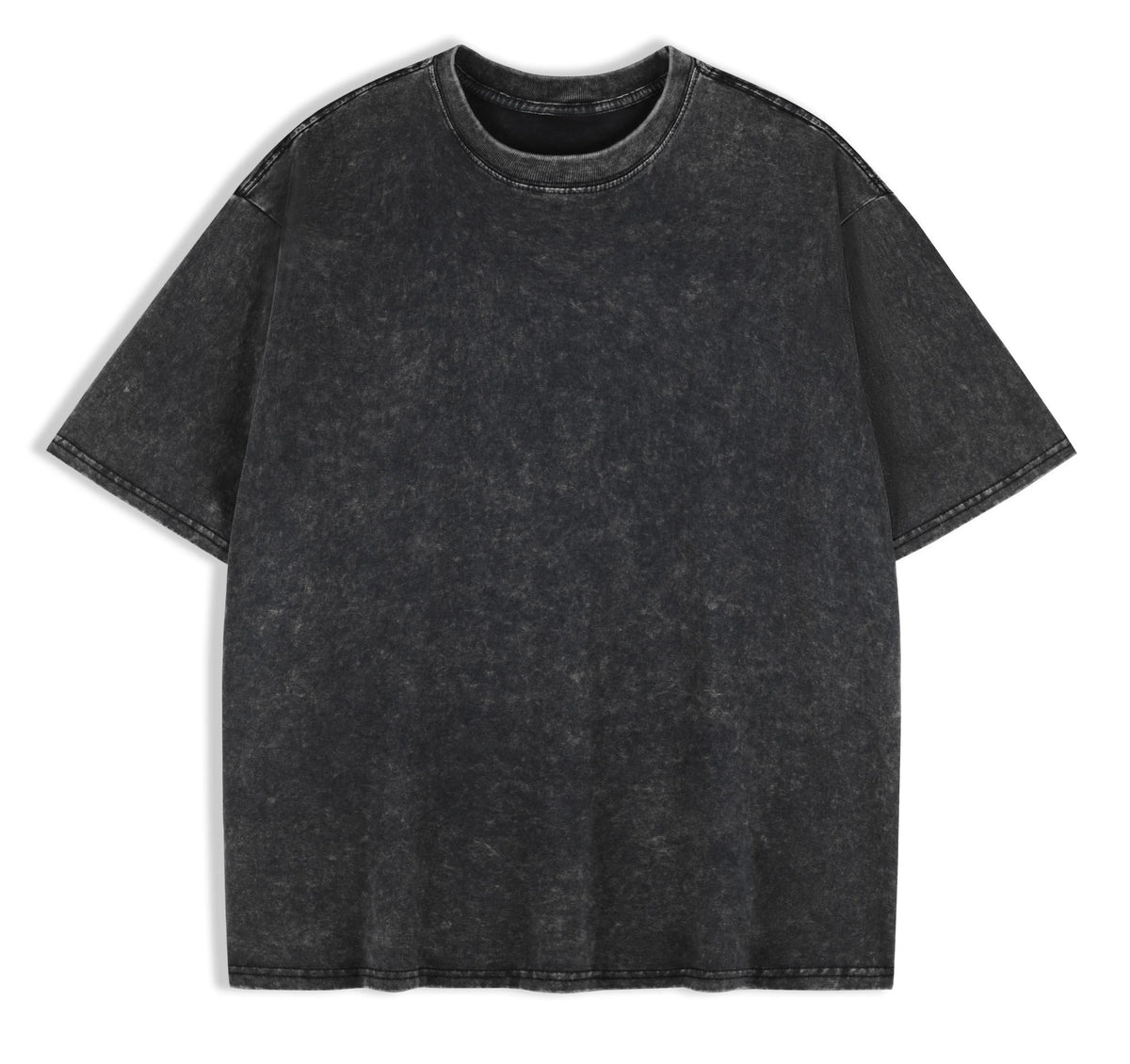 T-Shirt Unisex 230g Washed Retro Punk Drop Shoulder Vintage Loose Tee