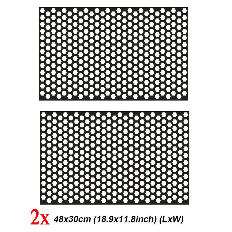 Honeycomb Car Sticker Cut-out Hollow Premium Quality Replacement Accessory