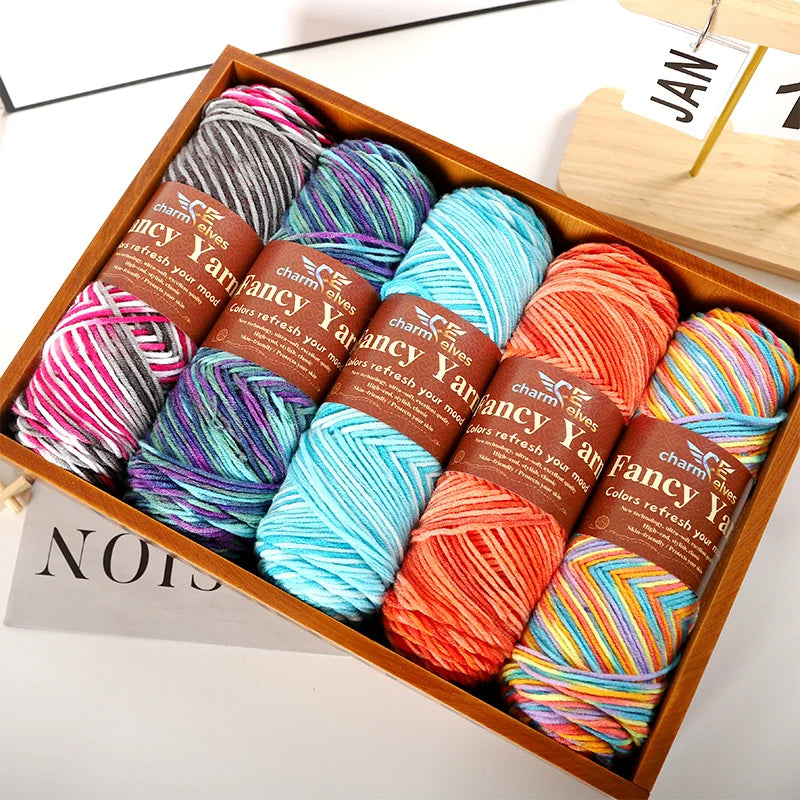 Yarn, Multicolor Gradient for Sweaters, Scarves, Hats, Gloves & Slippers