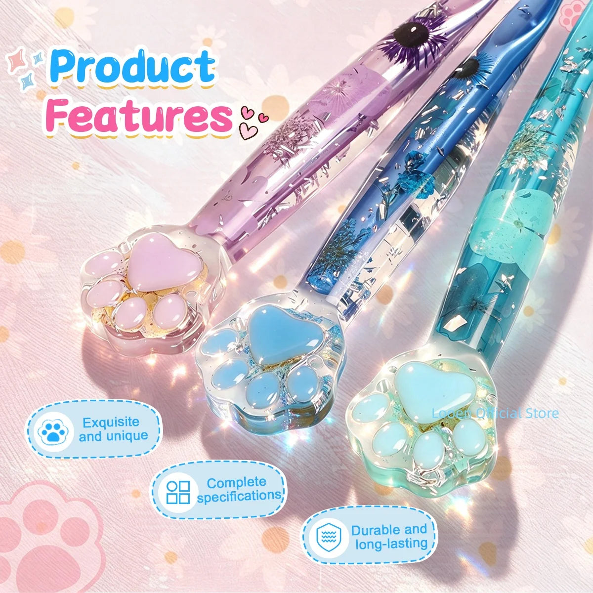 Crochet Hooks, Macaron Cat Paw Handles for Handmade Yarn & Craft Projects