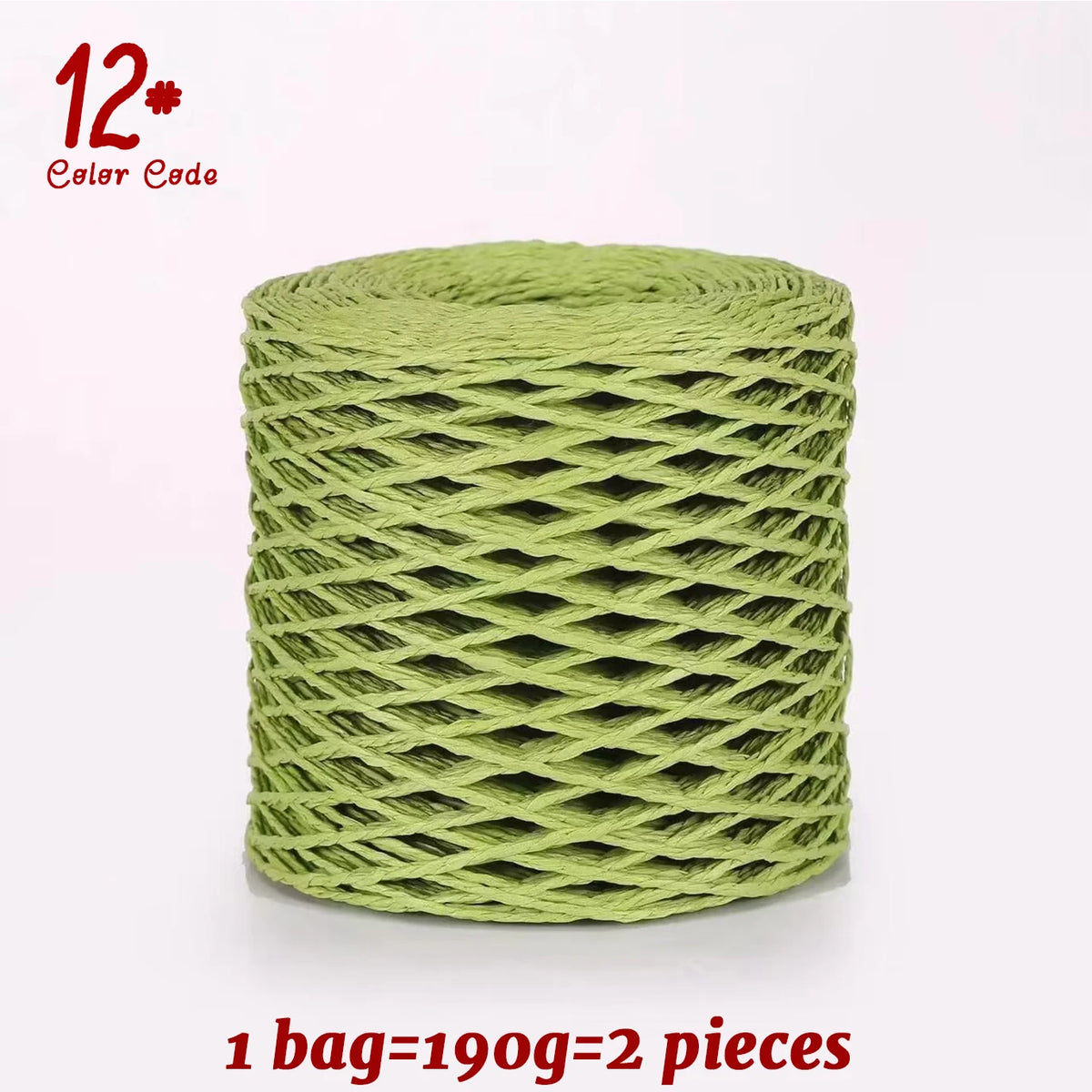 Yarn, Raffia-Style for Summer Hats, Bags, Slippers, Gift Wrap & Crafts