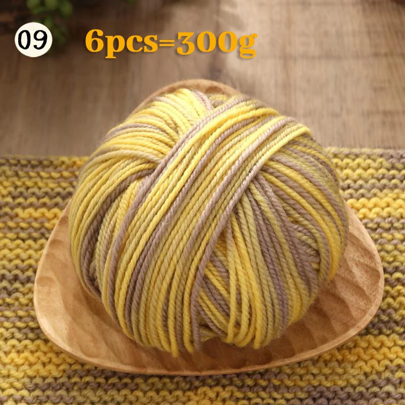 Yarn, Gradient Colors for Crochet Sweaters, Gloves, Scarves & Craft Charms