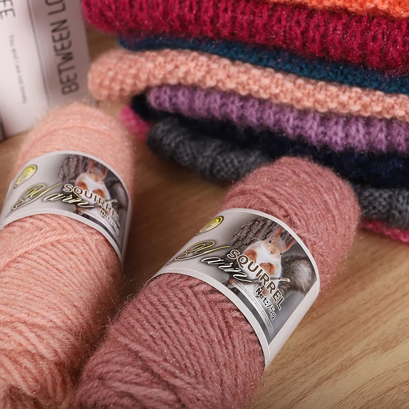 Yarn, Thick Textured for Handmade Hats, Scarves, Coats & Creative Gifts