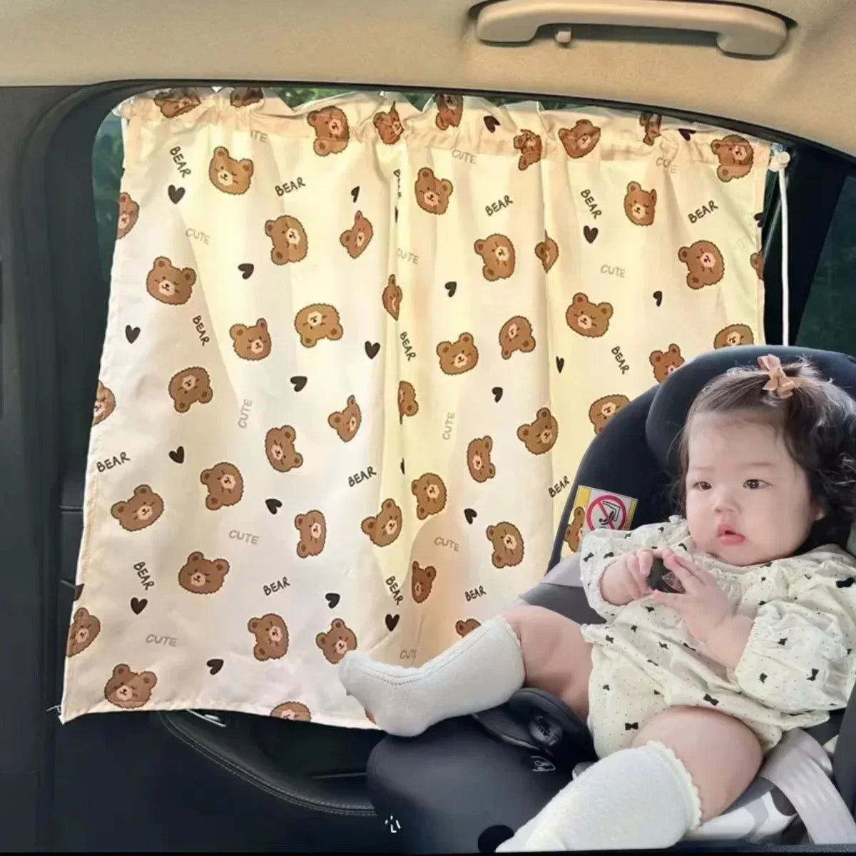 Suction Cup Curtain Shade Car Car Sun Shade UV Protector