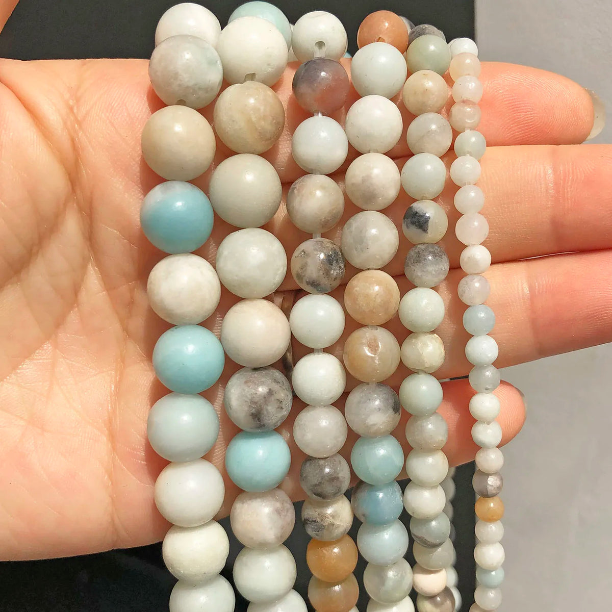 Stone Beads Tiger Eye Amethyst-Style Crystal Spacer Bracelets Necklace