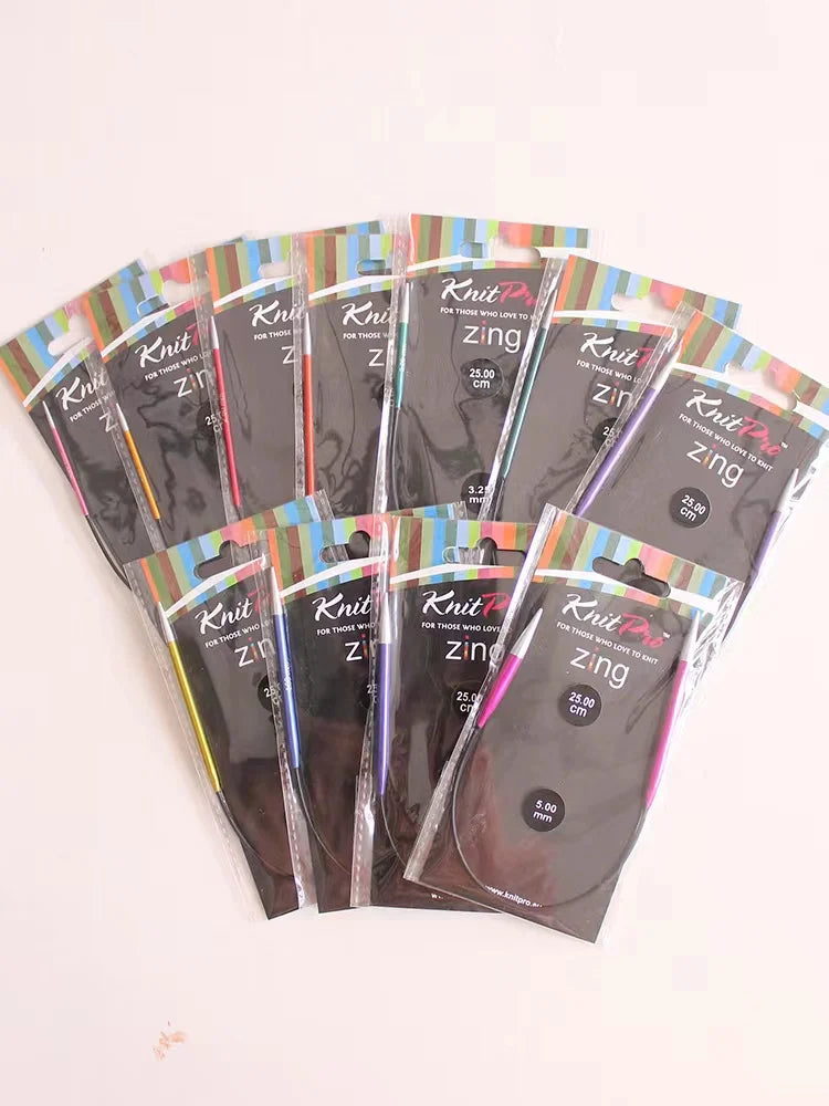 Knitting Needles, KnitPro Zing Asymmetrical Circular for Sleeves & Socks