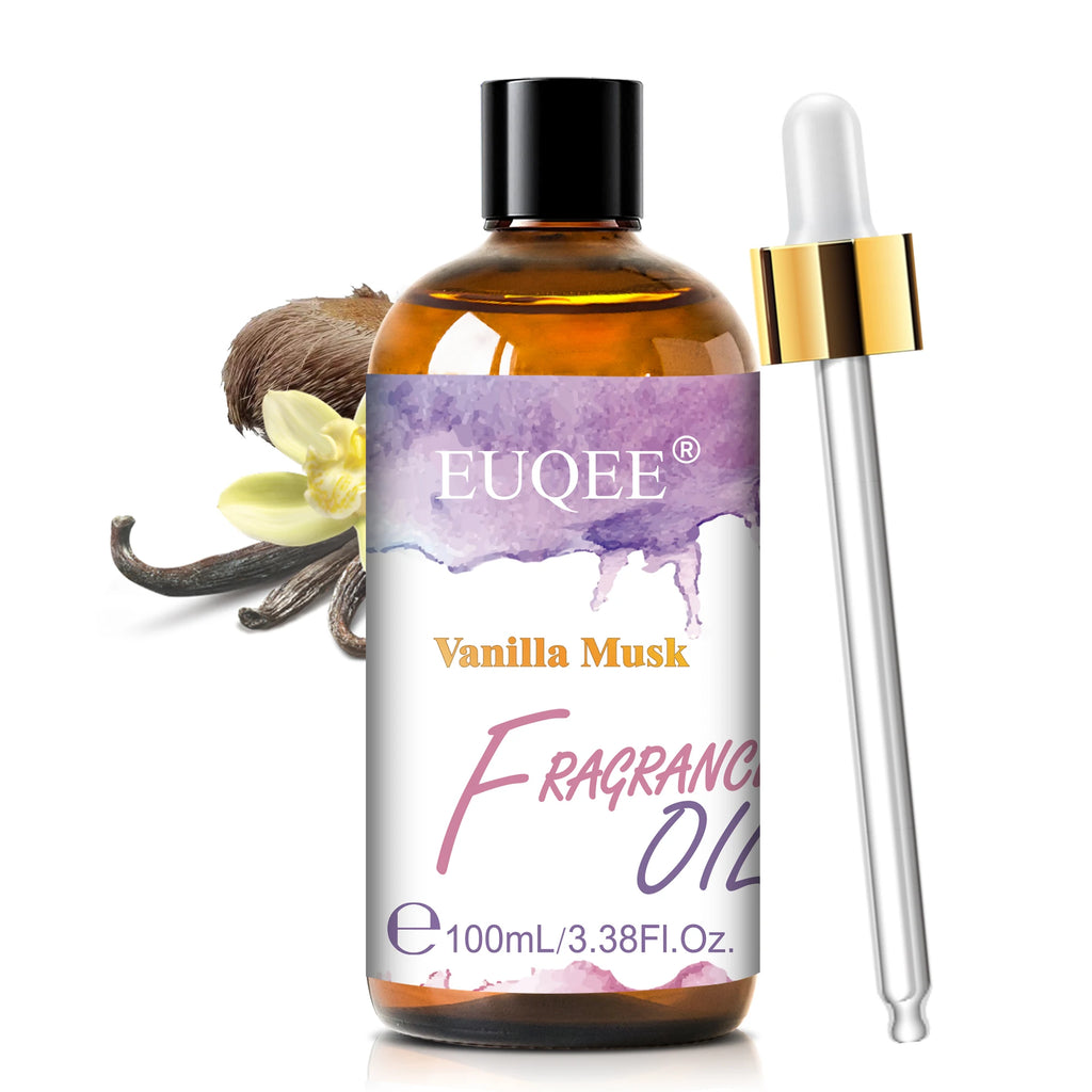 EUQEE 100ml Premium Fragrance Oil Coconut Vanilla White Musk Freesia Aroma Fragrance Oils For Diffuser Humidifier Candle Making