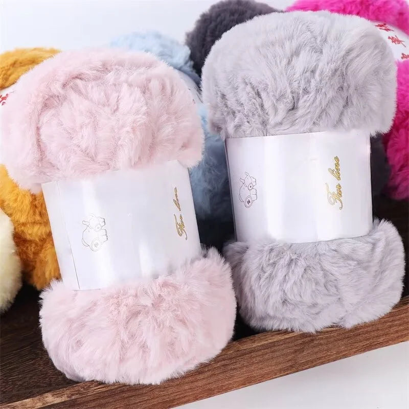 Yarn, Wide Faux Fur for Handmade Coats, Scarves, Hats & Crochet Shoes