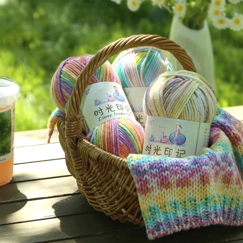 Yarn, Colorful Gradient for Sweaters, Coats, Gloves, Bags & Blankets