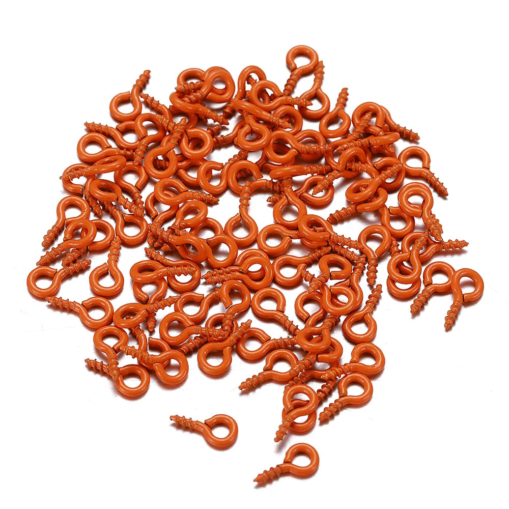 Eye Pins Metal Mini Screw Hooks Colorful Eyelets DIY Jewelry Making