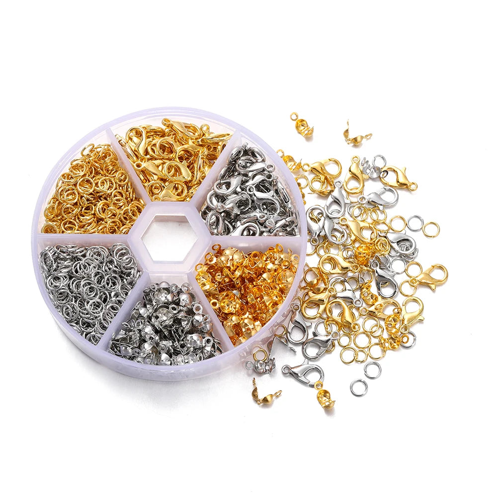Jewelry Making Kits Alloy Set Earring Kit Lobster Clasp Open Jump Craft Supplies