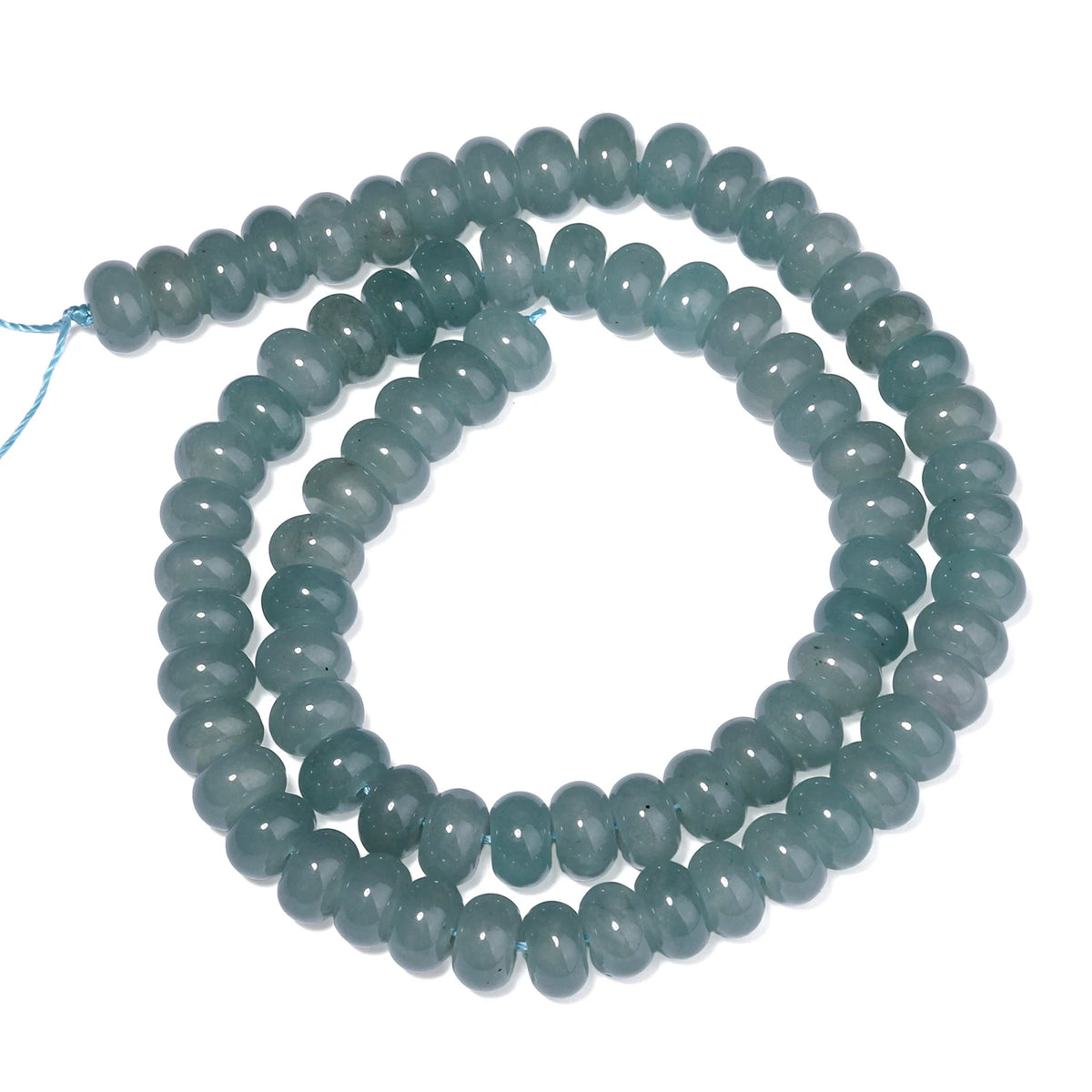 Stone Beads Rondelle Yellow Green Jade-Style for DIY Jewelry Making Craft Beads