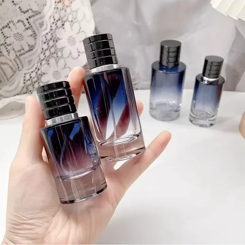 Perfume Spray Bottle Empty Gradient Glass Refillable Travel Atomizer