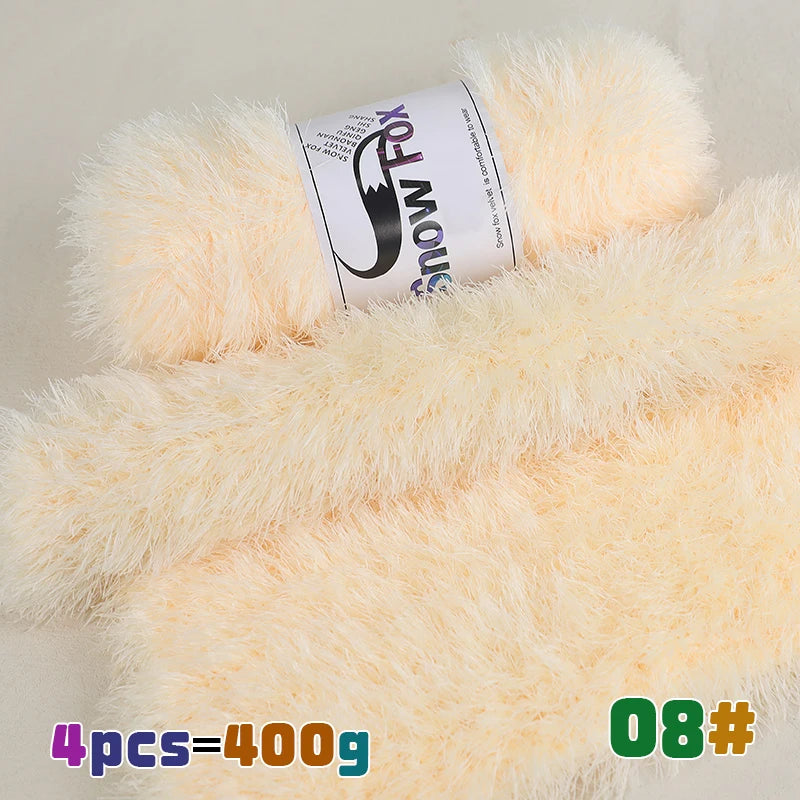 Yarn, Faux Fur Eyelash Texture for Knitting Coats, Scarves, Hats & Vests