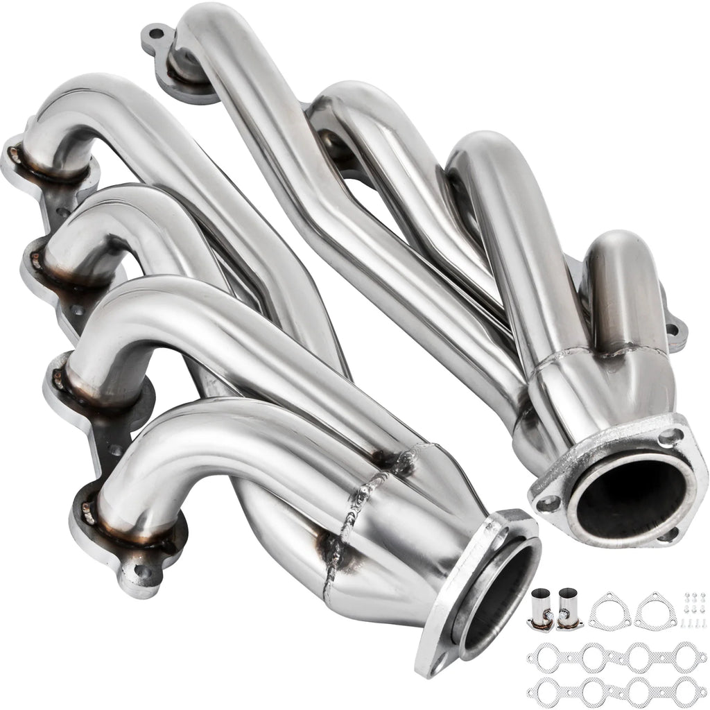 Stainless Steel LS Swap Conversion Headers for 1982-2004 Chevy S10 GMC Sonoma 4.8L 5.3L 5.7L 6.0L V8