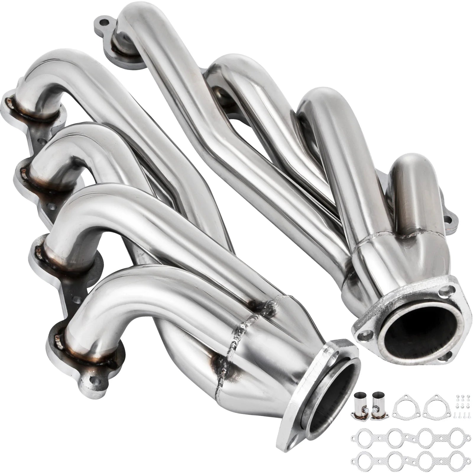 Stainless Steel LS Swap Conversion Headers for 1982-2004 Chevy S10 GMC Sonoma 4.8L 5.3L 5.7L 6.0L V8
