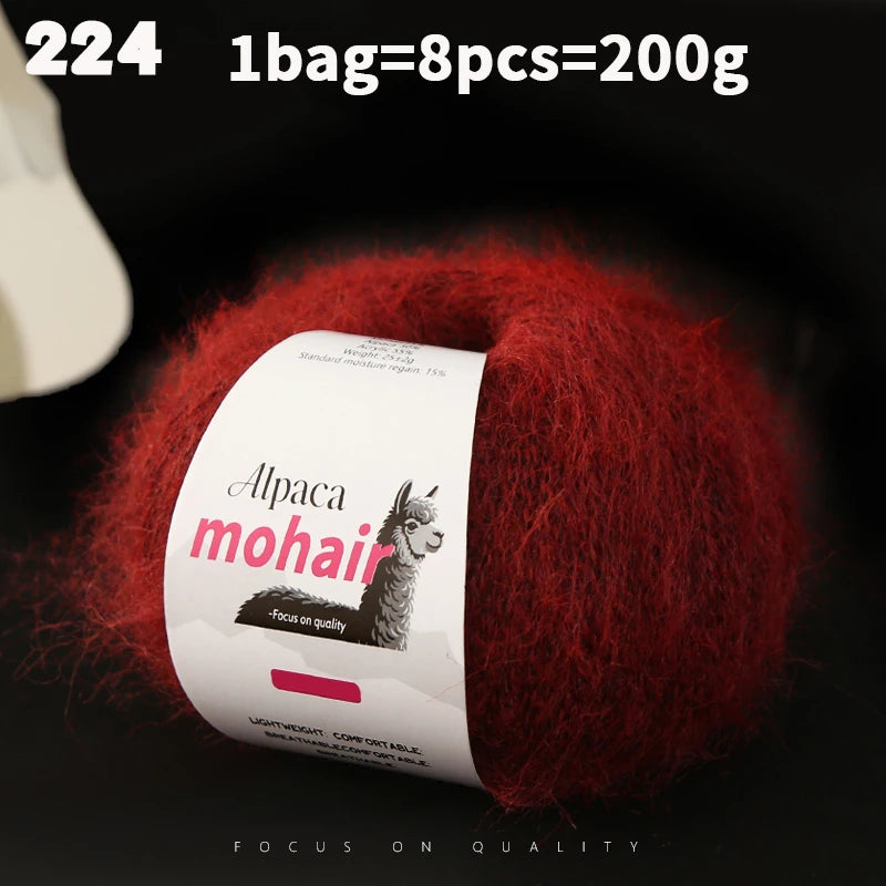 Yarn, Long-Pile Texture for Knitting Gloves, Hair Ties & Creative Crafts