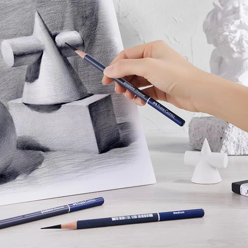 Faber-Castell Goldfaber Charcoal Pencils — 5 or 10 Piece Mixed Set