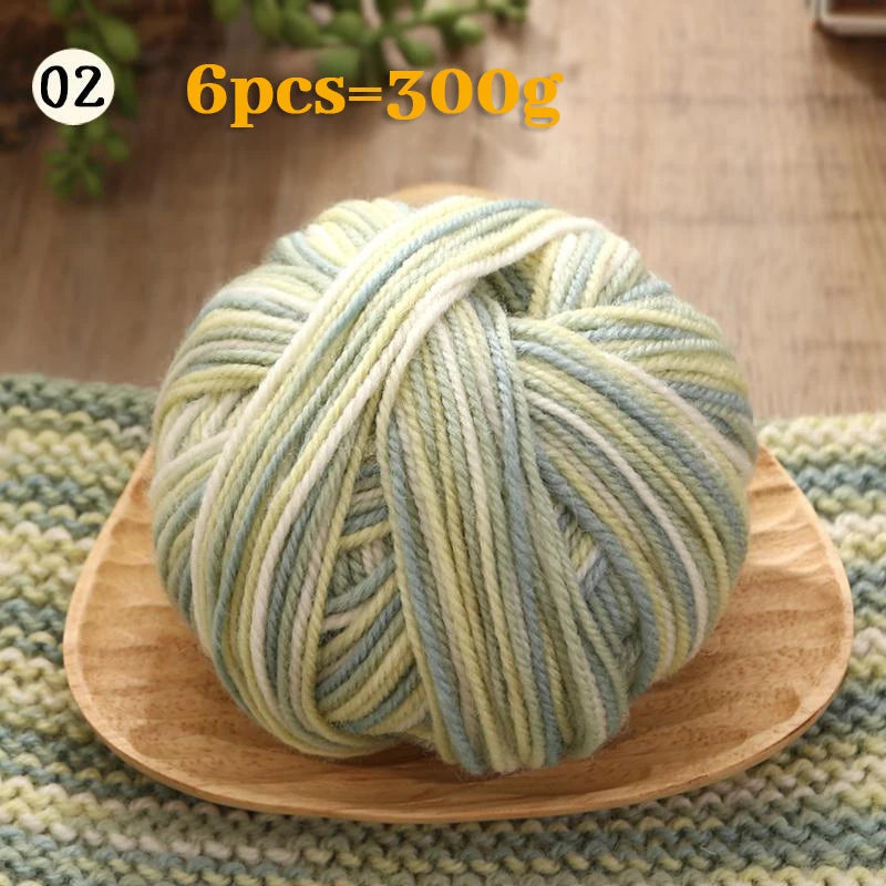 Yarn, Gradient Colors for Crochet Sweaters, Gloves, Scarves & Craft Charms