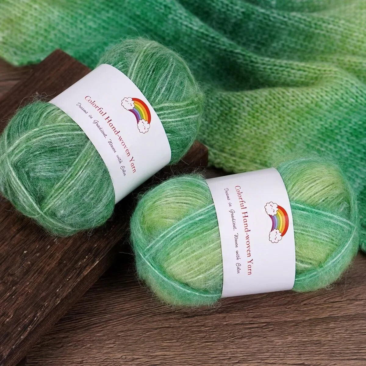 Yarn, Light Rainbow Gradient for Sweaters, Coats, Hats, Scarves & Shawls
