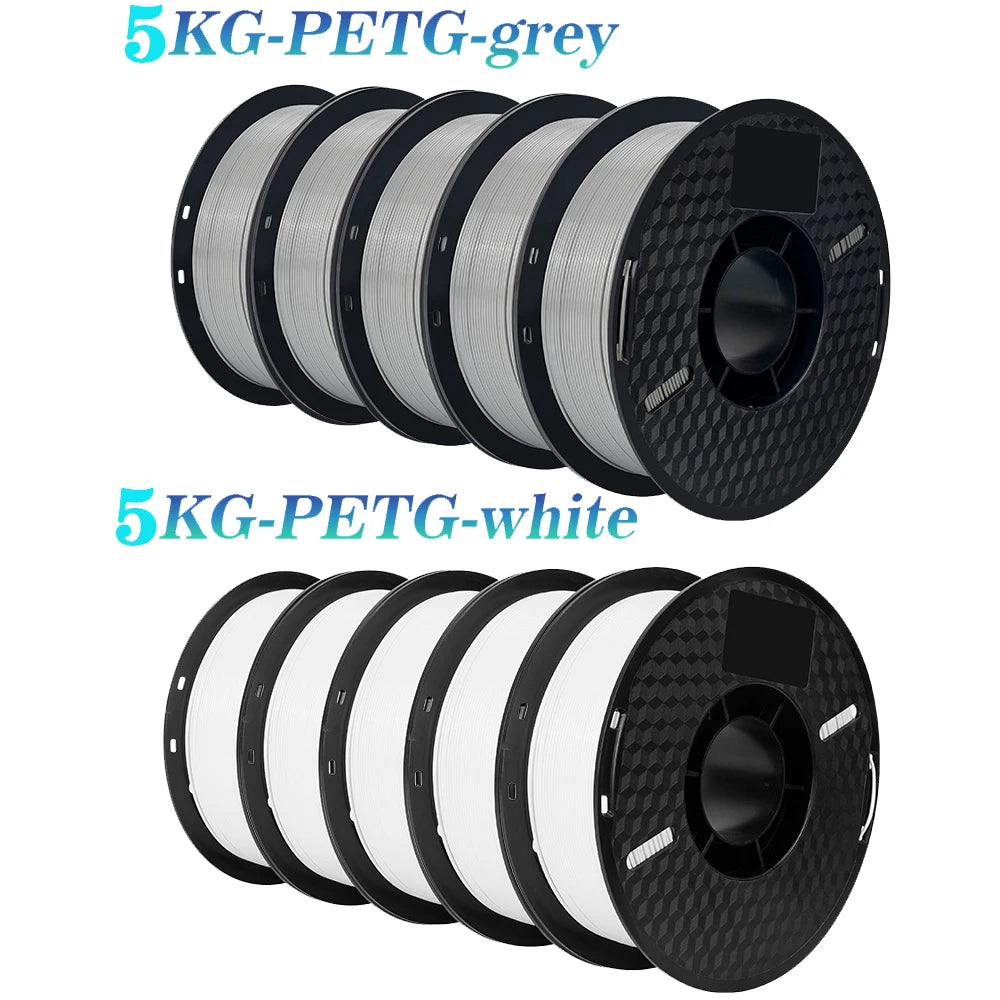 3D Printer Filament PLA & PETG 10KG 10 Rolls 1.75mm 26 Colors KINGROON