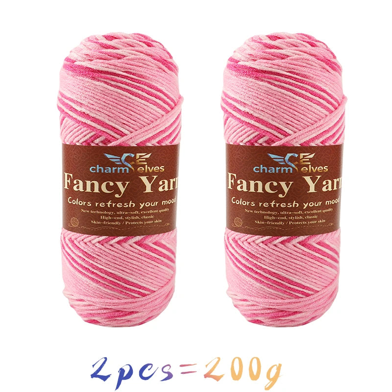 Yarn, Multicolor Gradient for Sweaters, Scarves, Hats, Gloves & Slippers