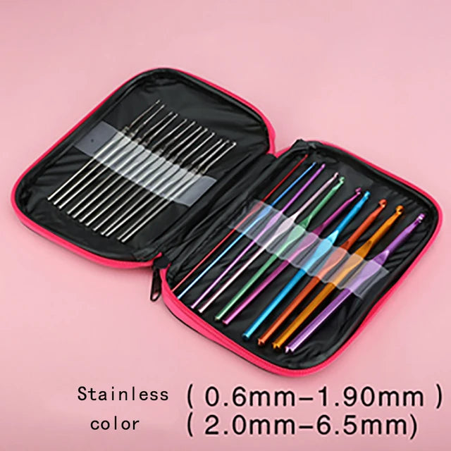 Crochet Tool Set, Hooks & Needlecraft Accessories for Handmade Yarn Crafts