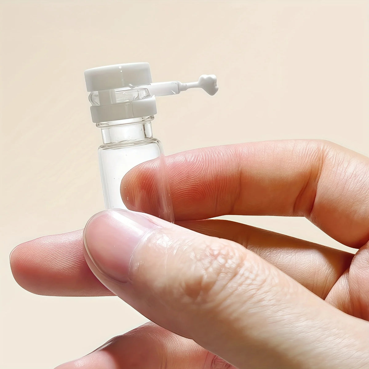 Travel Bottles Empty Clear Glass Cosmetic Sample Containers 10 Pack