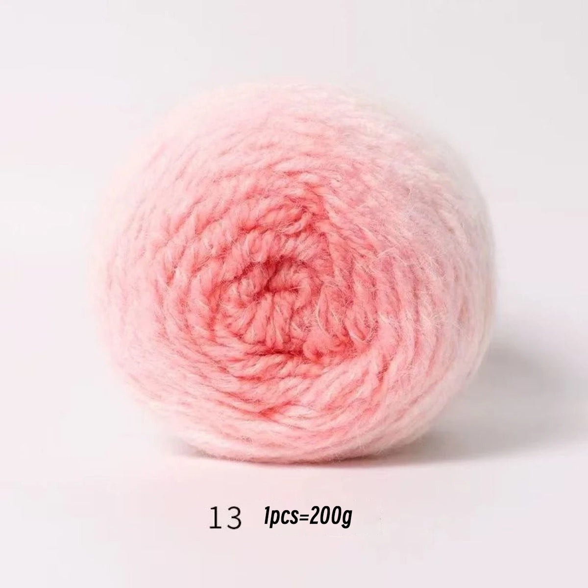 Yarn, Long-Color Gradient for Knitted Blankets, Flowers & Handmade Crafts