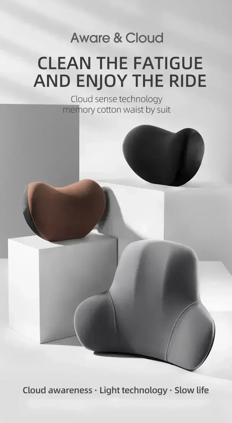 Ergonomic Car Headrest and Lumbar Premium Quality Replacement Accessory
