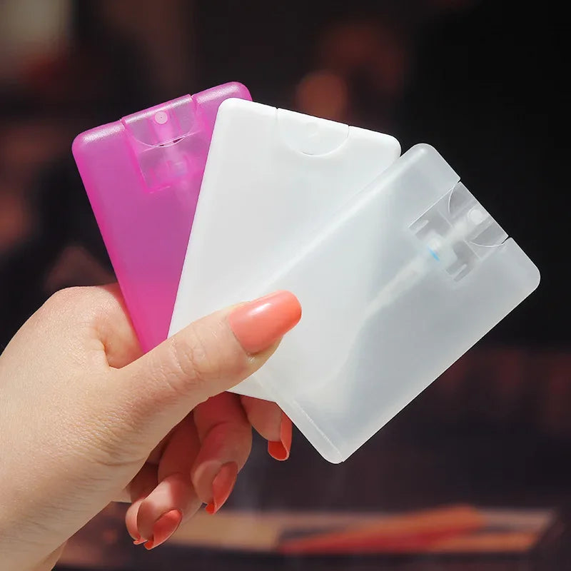 Perfume Spray Bottle Empty Refillable Flat Card Travel Atomizer
