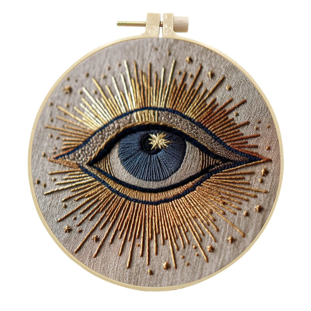 Embroidery Kit, Eye Design with Threads & Needles for Beginner Needlework
