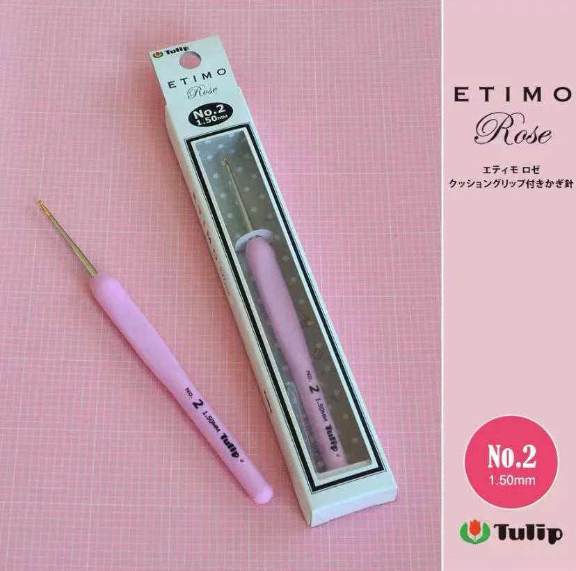 Crochet Hook, Tulip Etimo Rose for Handmade Yarn Crafts & Needlework