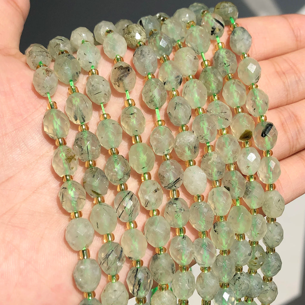 Stone Beads Faceted Oval Assorted Stone Styles for DIY Jewelry Making