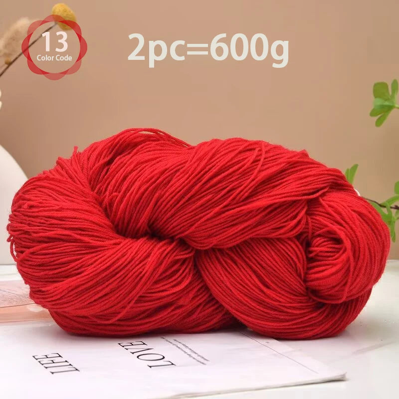 Yarn, Medium-Fine for Knitting Sweaters, Scarves, Vests & Handmade Blankets