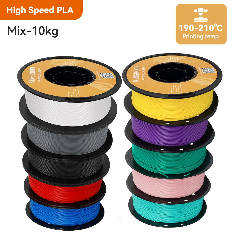3D Printer Filament HS-PLA High Speed 1.75mm 5KG or 10KG KINGROON