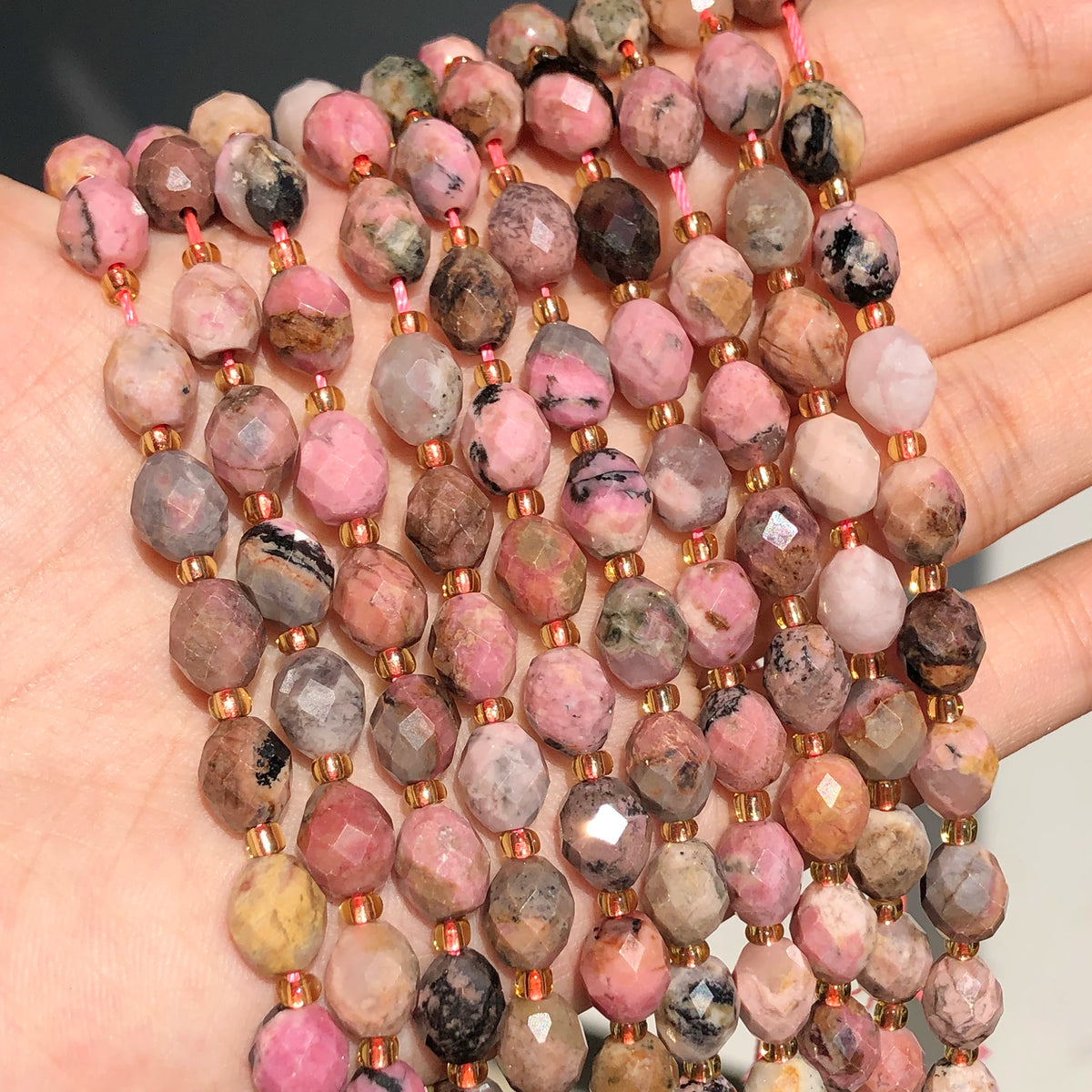 Stone Beads Faceted Oval Assorted Stone Styles for DIY Jewelry Making
